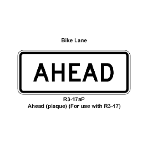 AHEAD sign 30w x 12 -HIP White-black copy-080 Alum 