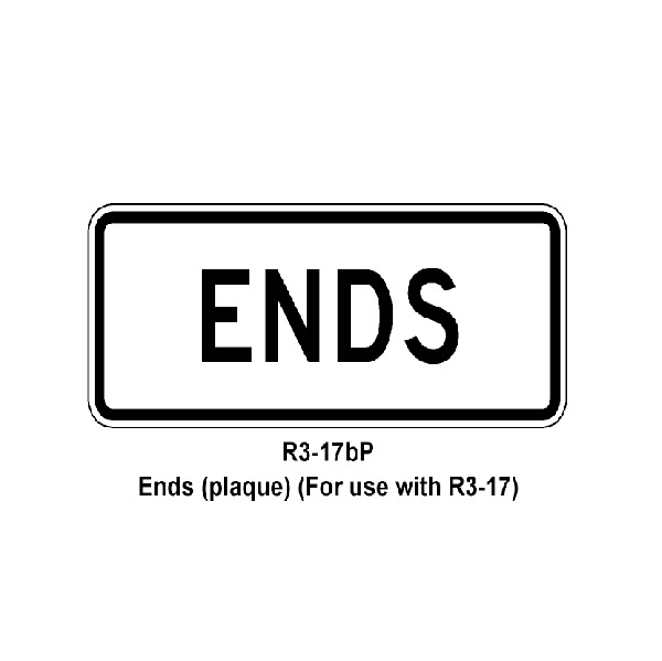 ENDS sign 30w x 12 -HIP White-black copy-080 Aluminum