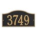 Rolling Hills  Cast Aluminum Address Plaque